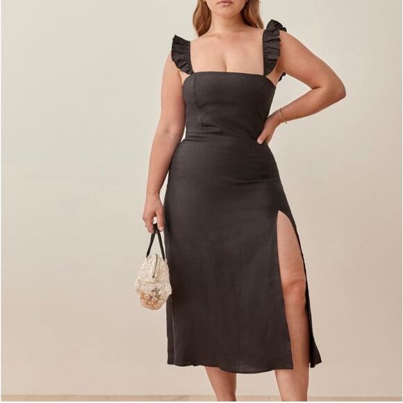 Reformation Spaulding Linen Dress - Picture 3 of 9